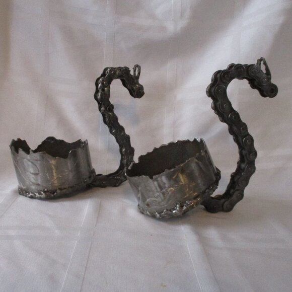 Brutalist Industrial Candle Wall Sconce Pair Metal Contemporary Robin Jarrett